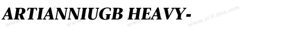 ARTIANNIUGB HEAVY字体转换